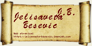 Jelisaveta Bešević vizit kartica